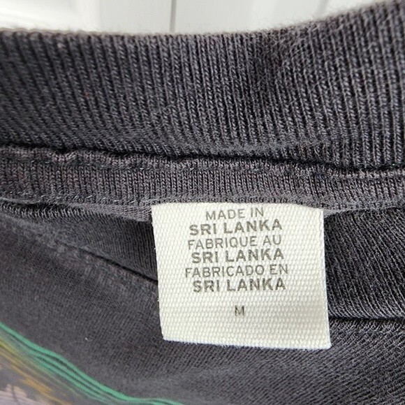 Levis Sleeveless TShirt Top Water Less Grey Charcoal Cotton Graphic Print Tank M - Picture 5 of 10